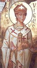 <b>San Vigilio</b> Particolare, San Vigilio, patrono della Arcidiocesi di Trento, di cui è il principale misisonario.
Der heilige Vigilius, Missionar